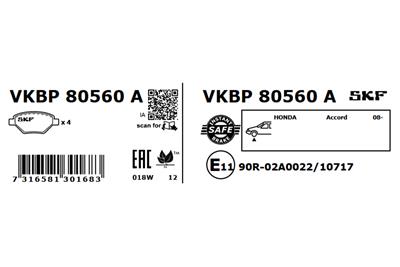 SKF VKBP 80560 A EAN: 7316581301683.