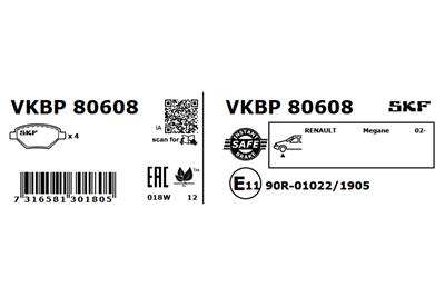 SKF VKBP 80608 EAN: 7316581301805.