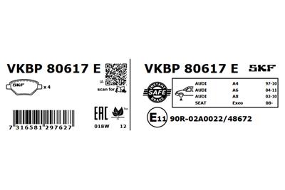 SKF VKBP 80617 E EAN: 7316581297627.