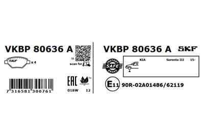 SKF VKBP 80636 A EAN: 7316581300761.
