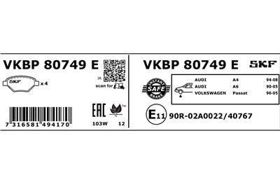 SKF VKBP 80749 E