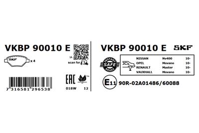 SKF VKBP 90010 E EAN: 7316581296538.