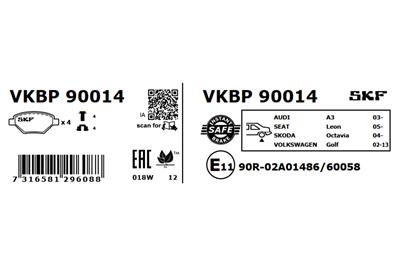 SKF VKBP 90014 EAN: 7316581296088.