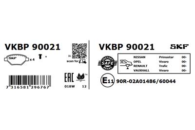 SKF VKBP 90021 Číslo výrobce: 23224. EAN: 7316581296767.