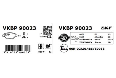 SKF VKBP 90023 EAN: 7316581296101.