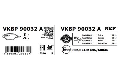 SKF VKBP 90032 A EAN: 7316581296187.