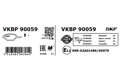 SKF VKBP 90059 EAN: 7316581297054.
