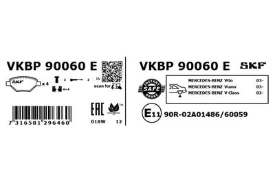 SKF VKBP 90060 E EAN: 7316581296460.