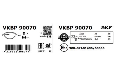 SKF VKBP 90070 EAN: 7316581296347.