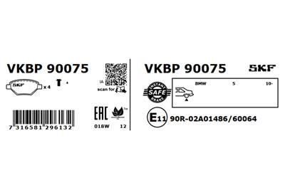 SKF VKBP 90075 EAN: 7316581296132.