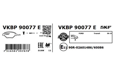 SKF VKBP 90077 E EAN: 7316581297078.