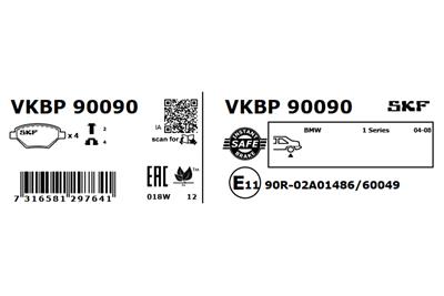 SKF VKBP 90090 EAN: 7316581297641.
