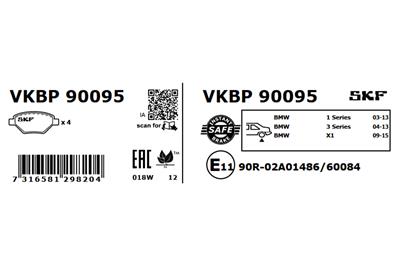 SKF VKBP 90095 EAN: 7316581298204.