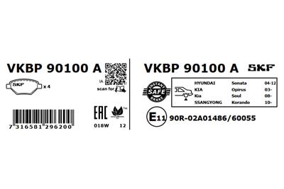 SKF VKBP 90100 A EAN: 7316581296200.