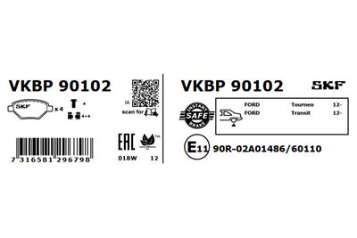 SKF VKBP 90102 EAN: 7316581296798.