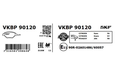SKF VKBP 90120 EAN: 7316581298648.