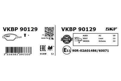 SKF VKBP 90129 EAN: 7316581297337.