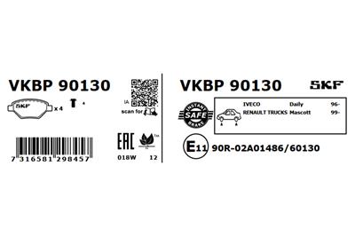 SKF VKBP 90130 EAN: 7316581298457.