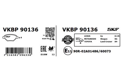 SKF VKBP 90136 EAN: 7316581296330.