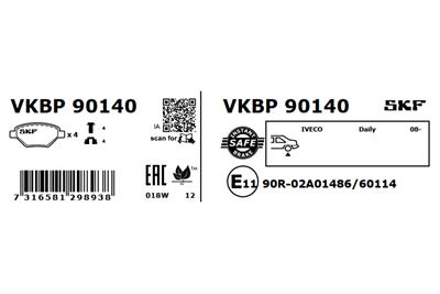 SKF VKBP 90140 EAN: 7316581298938.