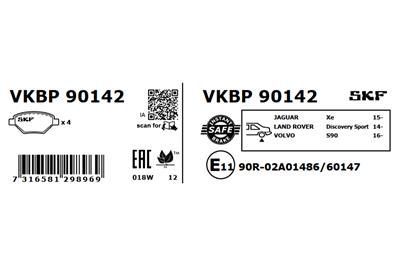 SKF VKBP 90142 EAN: 7316581298969.
