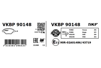 SKF VKBP 90148 EAN: 7316581296521.