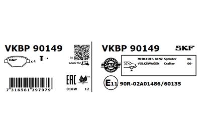 SKF VKBP 90149 EAN: 7316581297979.