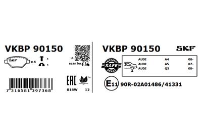 SKF VKBP 90150 EAN: 7316581297368.