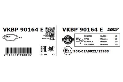 SKF VKBP 90164 E EAN: 7316581298815.