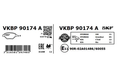 SKF VKBP 90174 A EAN: 7316581297405.