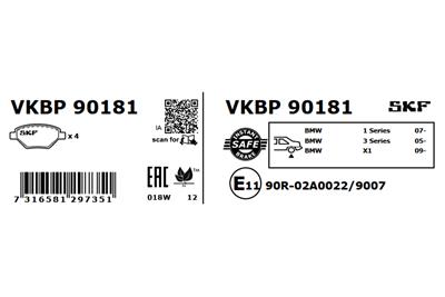 SKF VKBP 90181 EAN: 7316581297351.