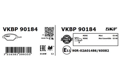 SKF VKBP 90184 EAN: 7316581299355.