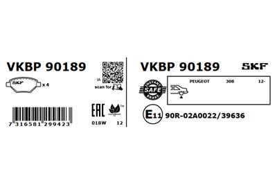 SKF VKBP 90189 EAN: 7316581299423.