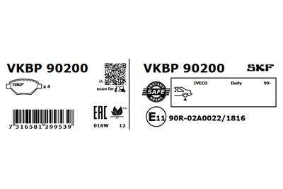 SKF VKBP 90200 EAN: 7316581299539.