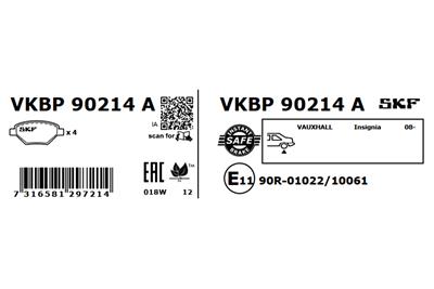 SKF VKBP 90214 A EAN: 7316581297214.
