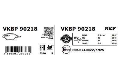 SKF VKBP 90218 EAN: 7316581297238.