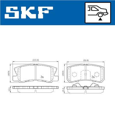 SKF VKBP 90222 EAN: 7316581298198.