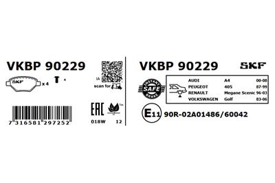 SKF VKBP 90229 EAN: 7316581297252.