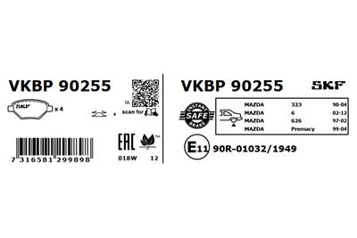 SKF VKBP 90255 EAN: 7316581299898.