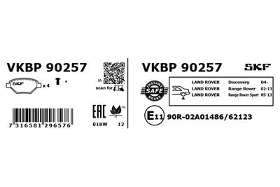 SKF VKBP 90257 EAN: 7316581296576.