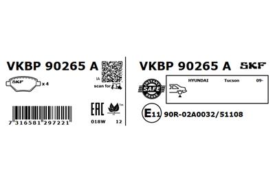 SKF VKBP 90265 A EAN: 7316581297221.