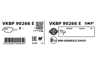 SKF VKBP 90266 E EAN: 7316581299959.