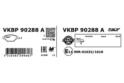 SKF VKBP 90288 A EAN: 7316581299607.