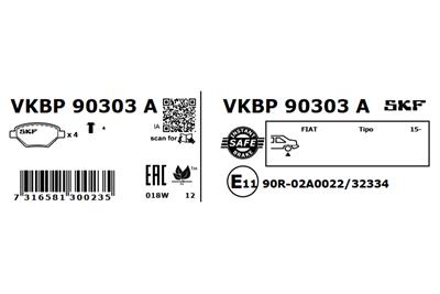 SKF VKBP 90303 A EAN: 7316581300235.