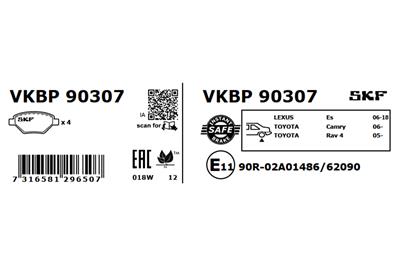 SKF VKBP 90307 EAN: 7316581296507.