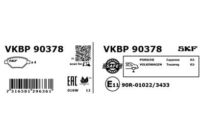 SKF VKBP 90378 EAN: 7316581296361.