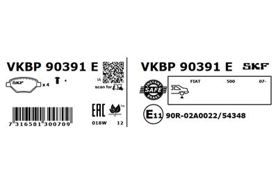 SKF VKBP 90391 E EAN: 7316581300709.