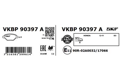 SKF VKBP 90397 A EAN: 7316581299614.