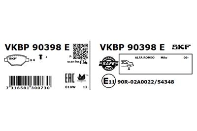 SKF VKBP 90398 E EAN: 7316581300730.