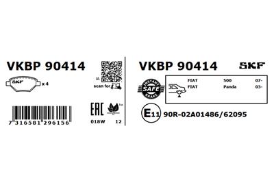 SKF VKBP 90414 EAN: 7316581296156.